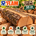 🔥 Bois de Chauffage Chêne Premium 🪵 Bûches 33 cm