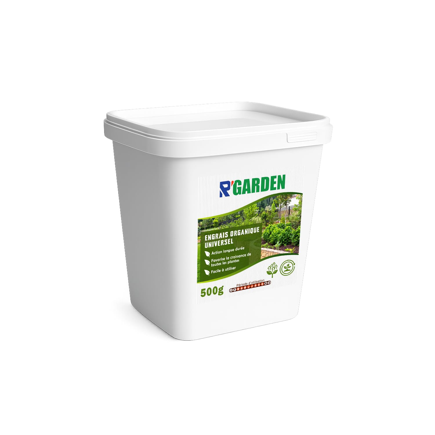 🌿 R’GARDEN – Engrais Organique Universel 🌱 | Croissance de Toutes les Plantes 🌸🌳 | Action Longue Durée ⏳ | Utilisable en Agriculture Biologique ✅ | Fabriqué en France 🇫🇷