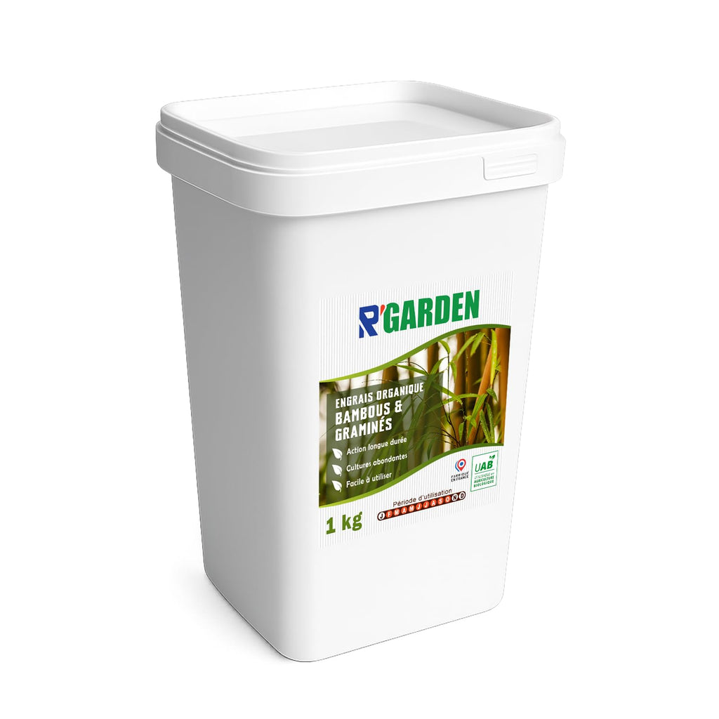 🌿 R’Garden Engrais Bambous & Graminées 🌾 | Fertilisant Spécial Bambou | Croissance Rapide & Feuillage Dense 💚 | Action Longue Durée ⏳ | Idéal Jardin, Haies, Plantes Ornementales | Utilisable en Agriculture Biologique 🌱