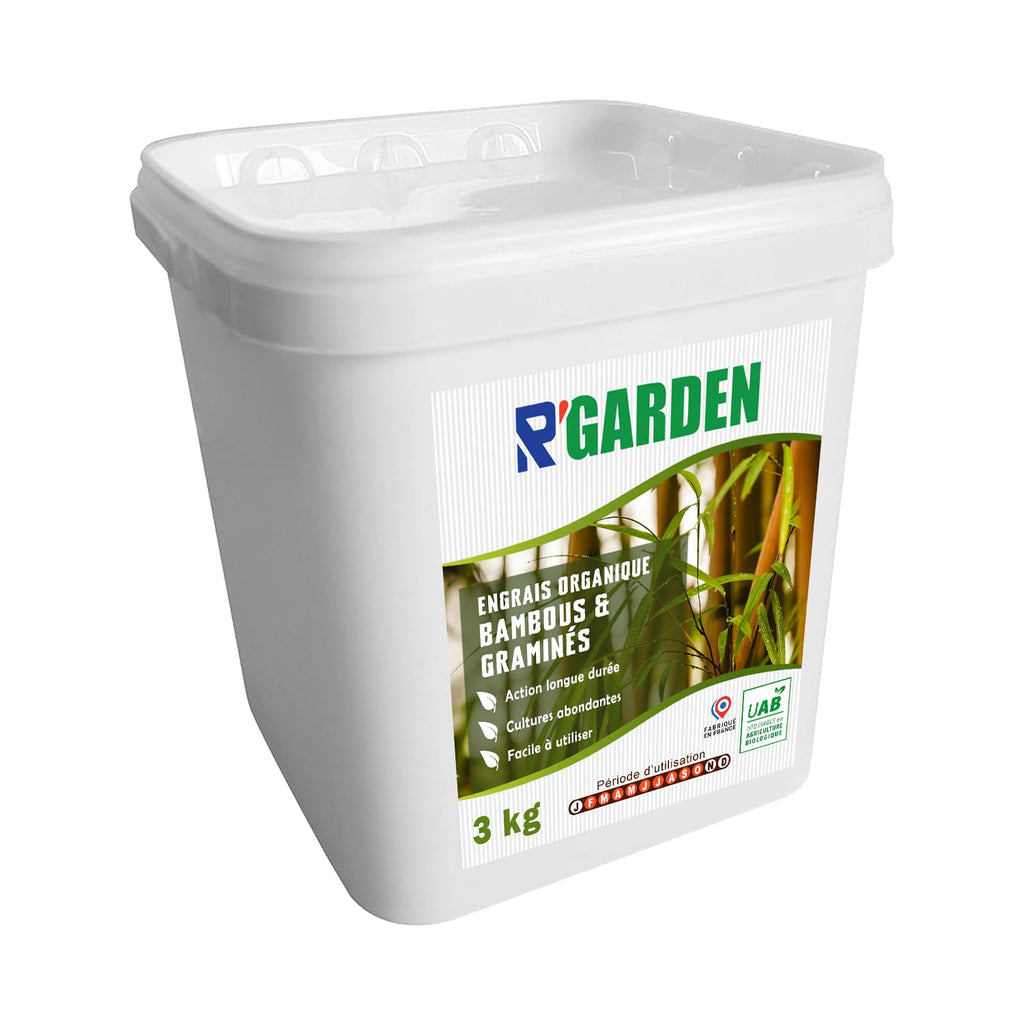 🌿 R’Garden Engrais Bambous & Graminées 🌾 | Fertilisant Spécial Bambou | Croissance Rapide & Feuillage Dense 💚 | Action Longue Durée ⏳ | Idéal Jardin, Haies, Plantes Ornementales | Utilisable en Agriculture Biologique 🌱