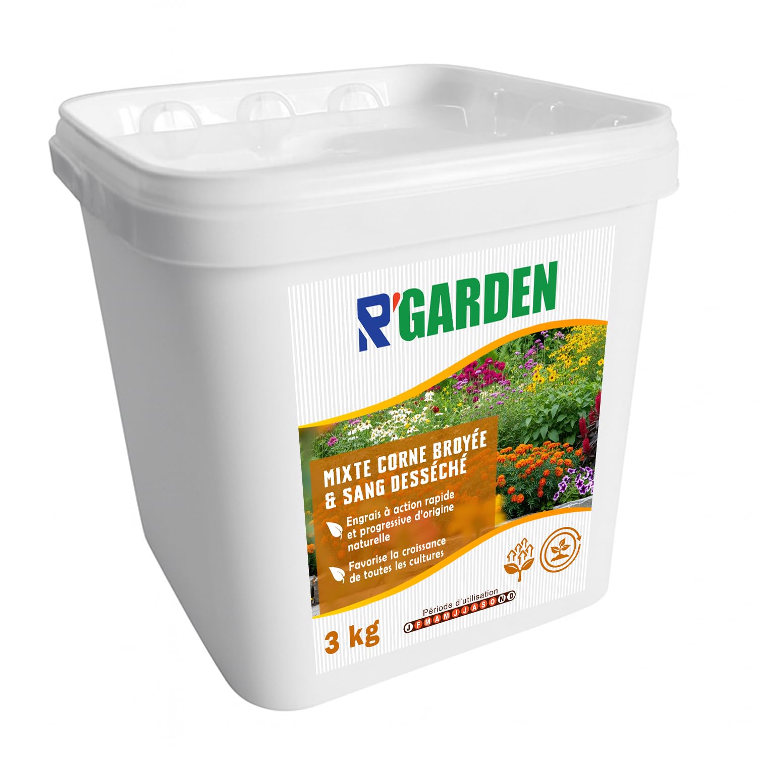 🌿 Engrais Organique Mixte Corne Broyée & Sang Desséché 🐄 | Engrais Naturel 🍃 à Action Rapide ⚡ & Progressive ⏳ | Favorise la Croissance de Toutes les Cultures 🌱 | Fabriqué en France 🇫🇷