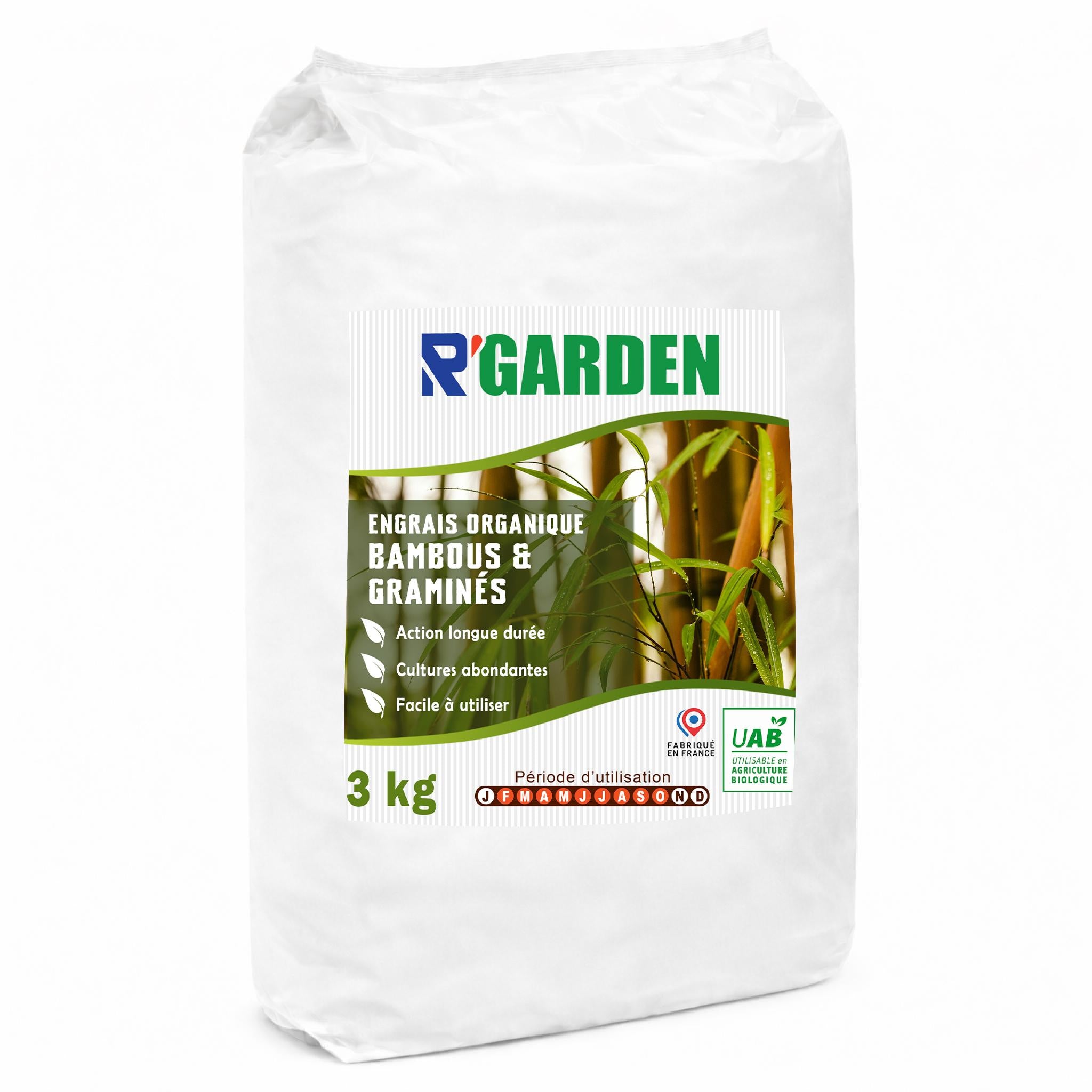 🌿 R’Garden Engrais Bambous & Graminées 🌾 | Fertilisant Spécial Bambou | Croissance Rapide & Feuillage Dense 💚 | Action Longue Durée ⏳ | Idéal Jardin, Haies, Plantes Ornementales | Utilisable en Agriculture Biologique 🌱