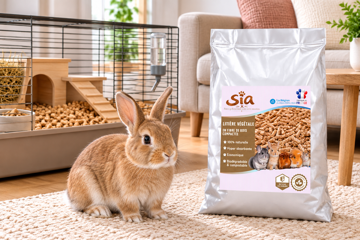 🐱🌿 SIA Litière végétale petit animal