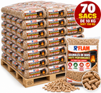 🔥 Granulés de Bois Premium 🌲 – Palette Économique de 70 Sacs