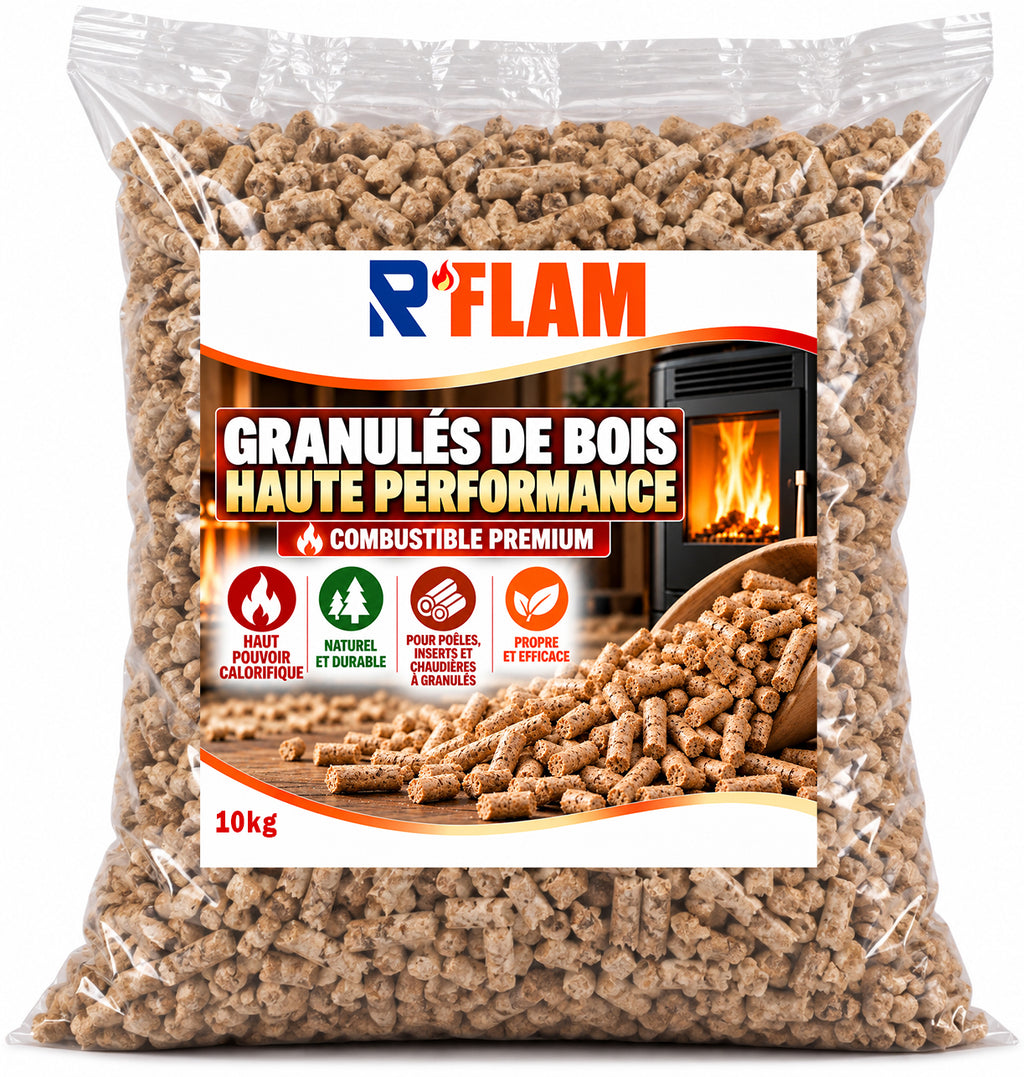 Demi-Palette - 35 sacs - Granulés de Bois Premium 10 kg