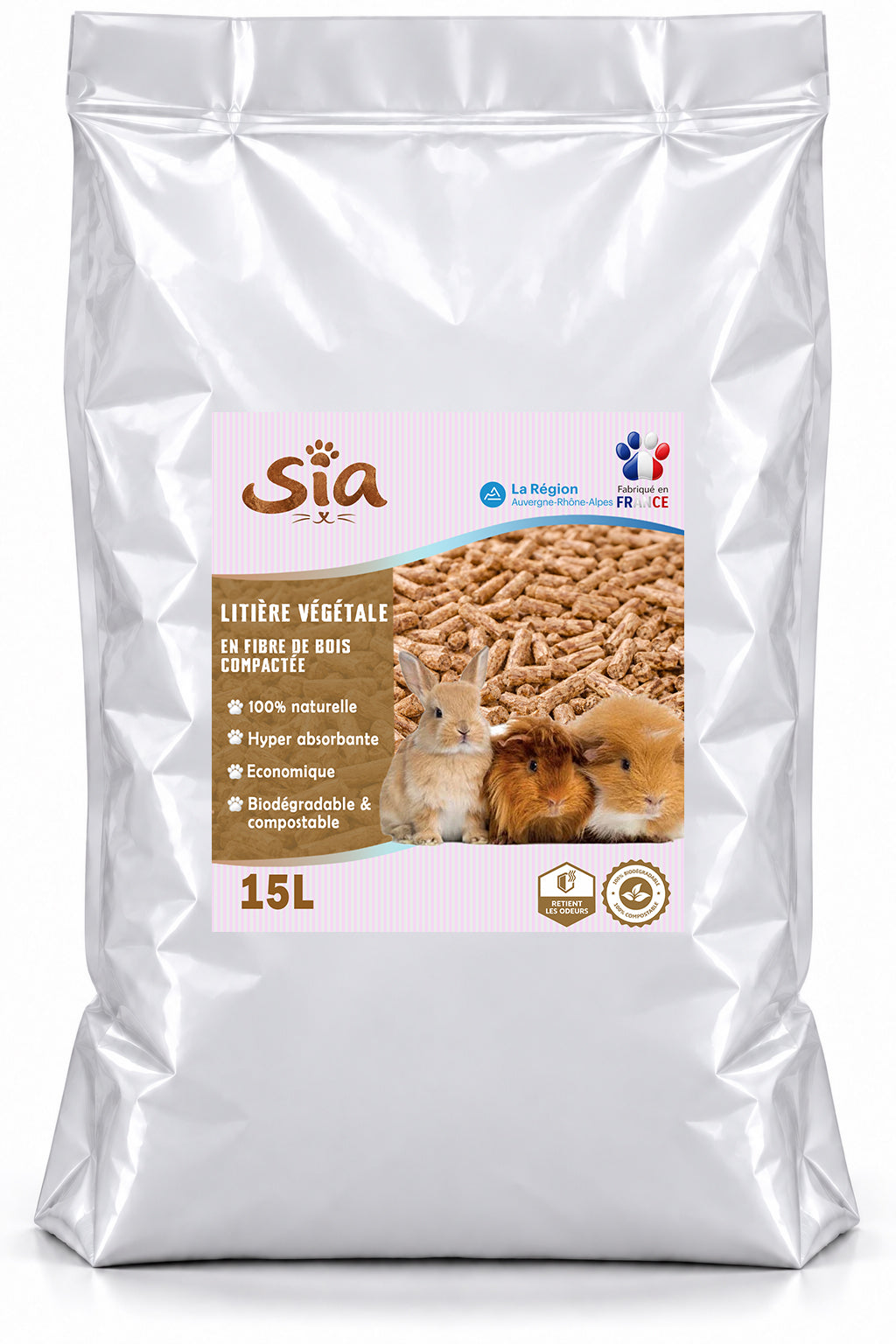 🐱🌿 SIA Litière végétale petit animal