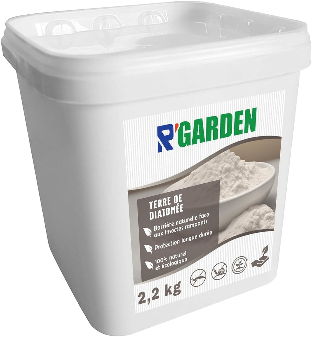 🌿 Terre de Diatomée 100% Naturelle R'Garden – Maison, Jardin, Poulailler 🏡🐔 | Poudre Multifonction 💪 | Seau Économique 🪣
