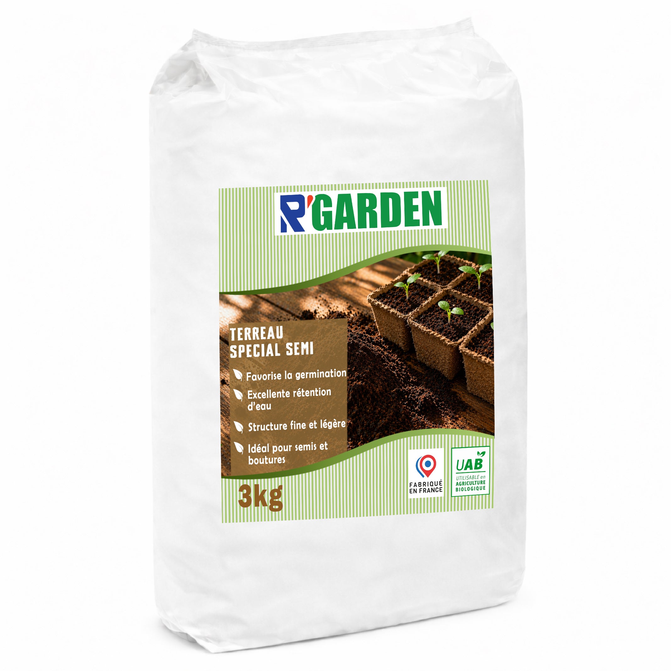 🌱 Terreau Spécial Semis R’Garden 🇫🇷 | Germination Rapide & Croissance Optimale - Fabrication Française