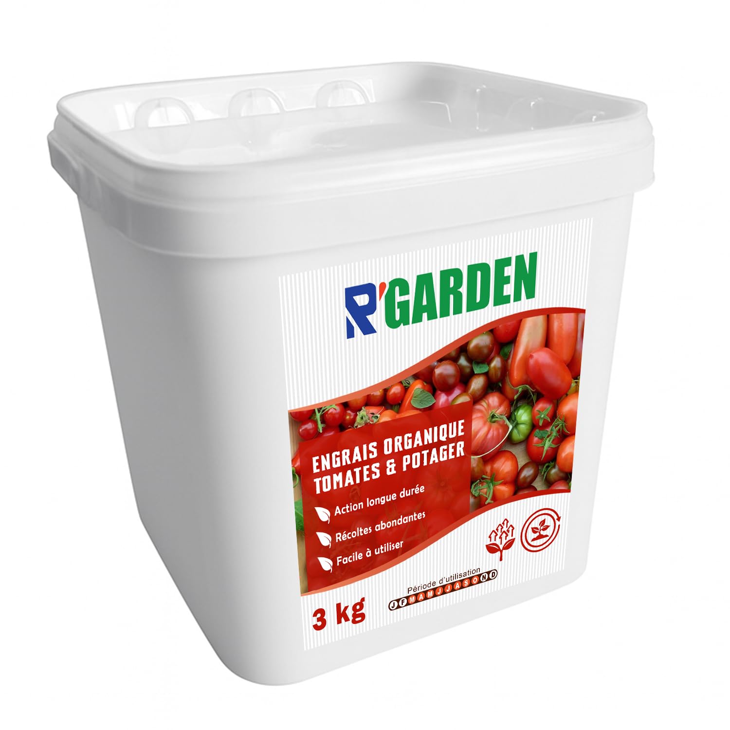 🍅 R’GARDEN – Engrais Organique Tomates & Potager 🌿 | Engrais Naturel Longue Durée ⏳ | Récoltes Abondantes 🌱 | Utilisable en Agriculture Biologique ✅ | Fabriqué en France 🇫🇷