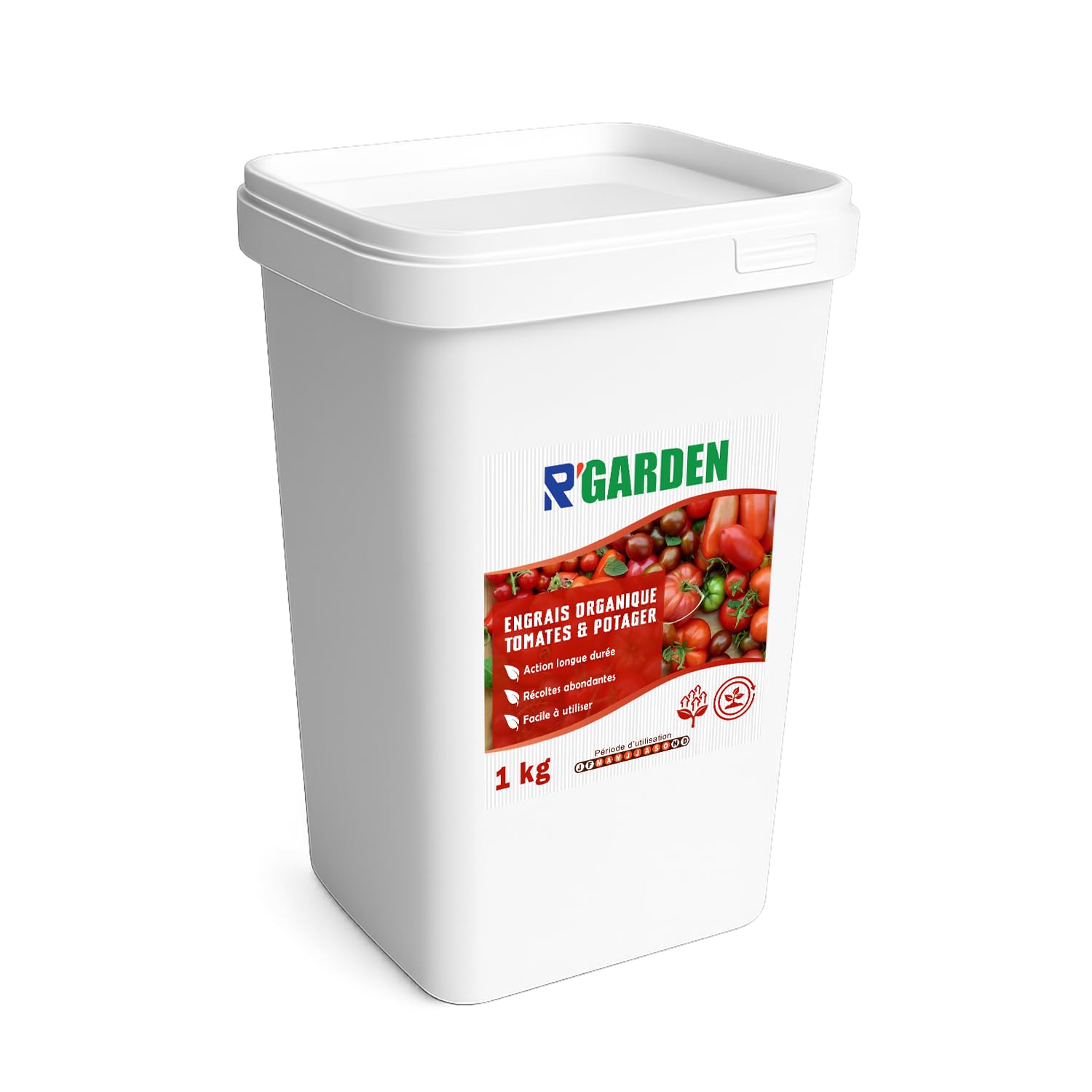🍅 R’GARDEN – Engrais Organique Tomates & Potager 🌿 | Engrais Naturel Longue Durée ⏳ | Récoltes Abondantes 🌱 | Utilisable en Agriculture Biologique ✅ | Fabriqué en France 🇫🇷