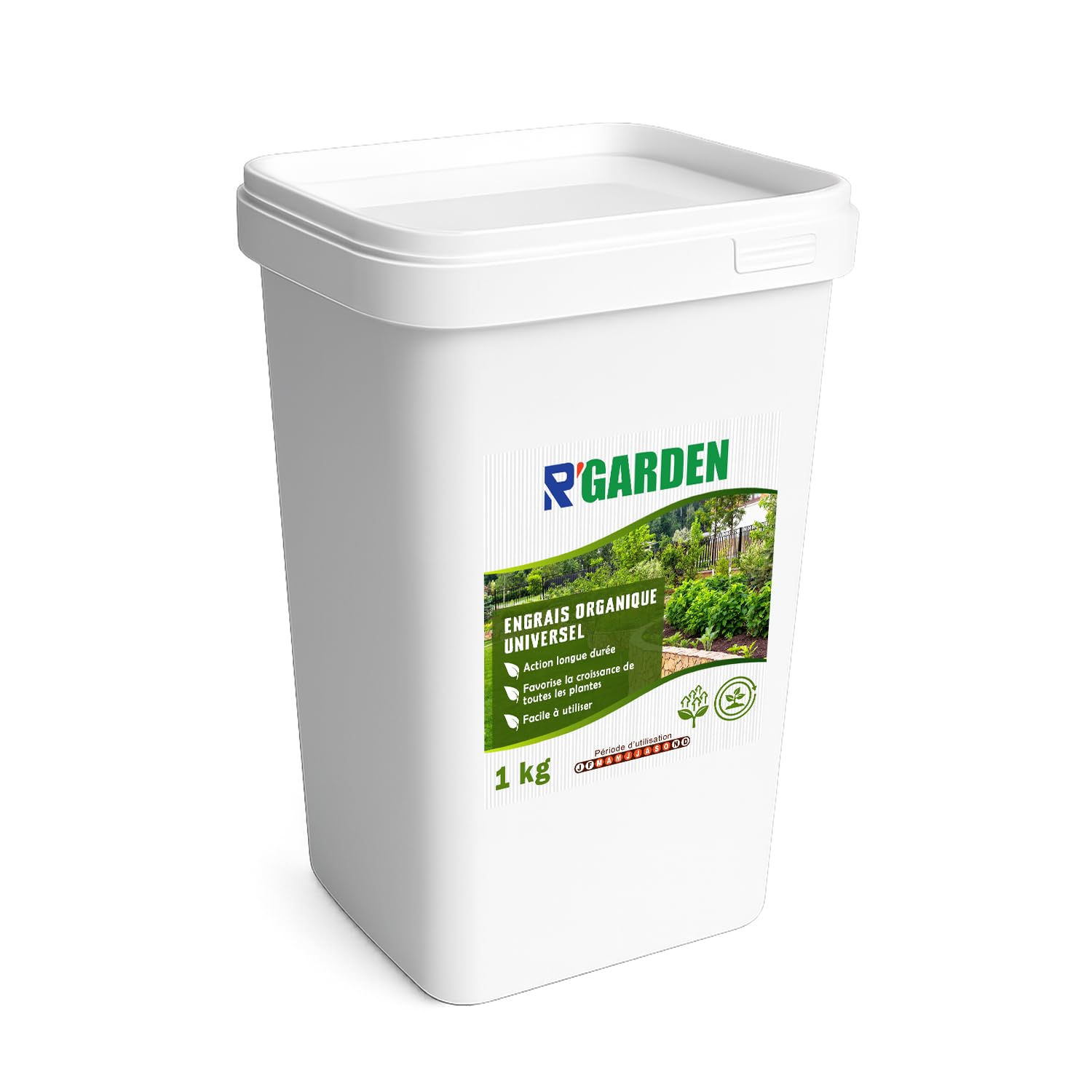 🌿 R’GARDEN – Engrais Organique Universel 🌱 | Croissance de Toutes les Plantes 🌸🌳 | Action Longue Durée ⏳ | Utilisable en Agriculture Biologique ✅ | Fabriqué en France 🇫🇷