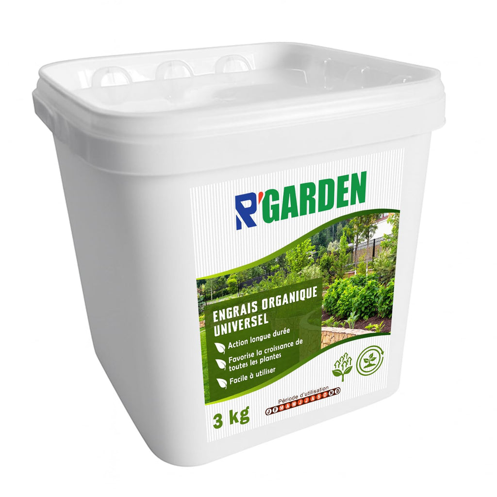 🌿 R’GARDEN – Engrais Organique Universel 🌱 | Croissance de Toutes les Plantes 🌸🌳 | Action Longue Durée ⏳ | Utilisable en Agriculture Biologique ✅ | Fabriqué en France 🇫🇷