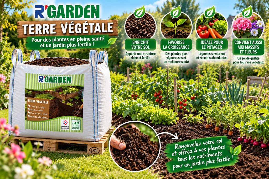 🌱Terre Végétale Naturelle 🌿 | Potager, Pelouse & Jardin – Prête à l’Emploi