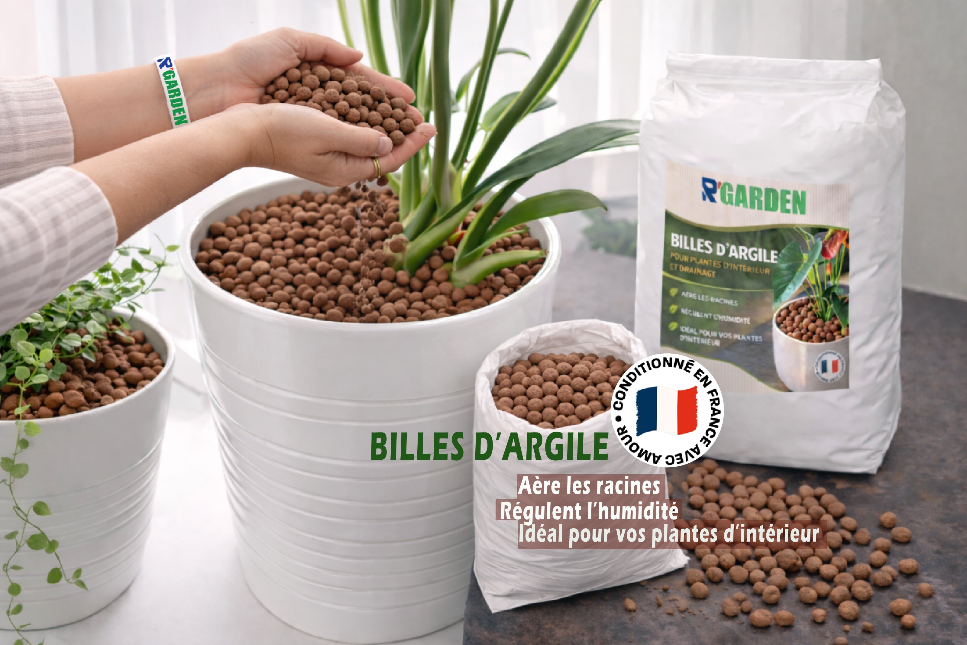 🪴 Billes d’Argile Premium 🌱 | Racines Bien Aérées 💨 | Humidité Contrôlée 💧 | Parfait pour Plantes d’Intérieur