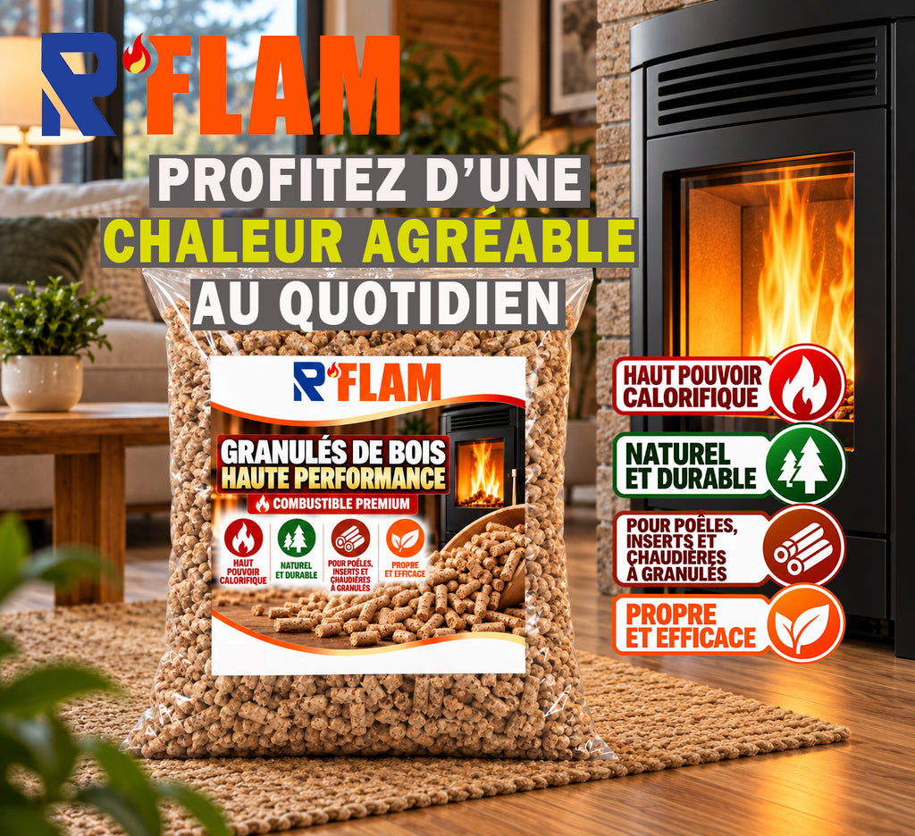 Demi-Palette - 35 sacs - Granulés de Bois Premium 10 kg