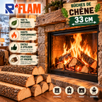 🔥 Bois de Chauffage Chêne Premium 🪵 Bûches 33 cm