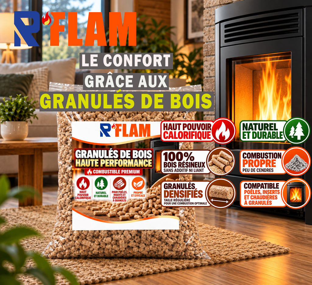 🔥 Granulés de Bois Premium 🌲 – Palette Économique de 70 Sacs