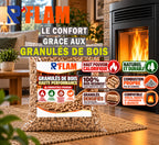 🔥 Granulés de Bois Premium 🌲 – Palette Économique de 70 Sacs
