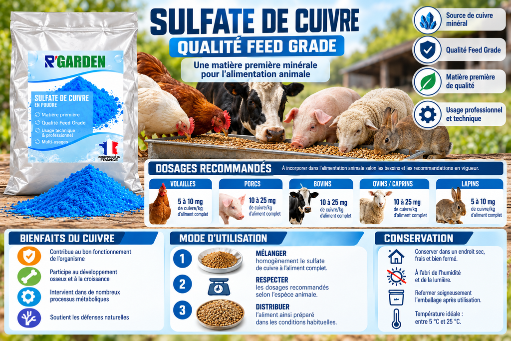 Sulfate de Cuivre - Poudre bleue