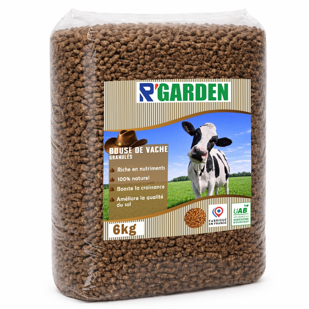 🐄✨ Granulés de Bouse de Vache – Fertilisant Écologique Made in France 🇫🇷