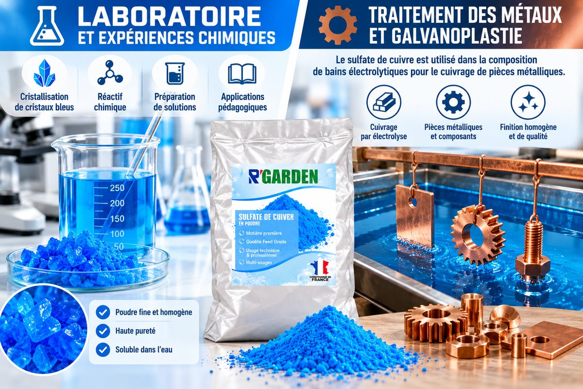 Sulfate de Cuivre - Poudre bleue