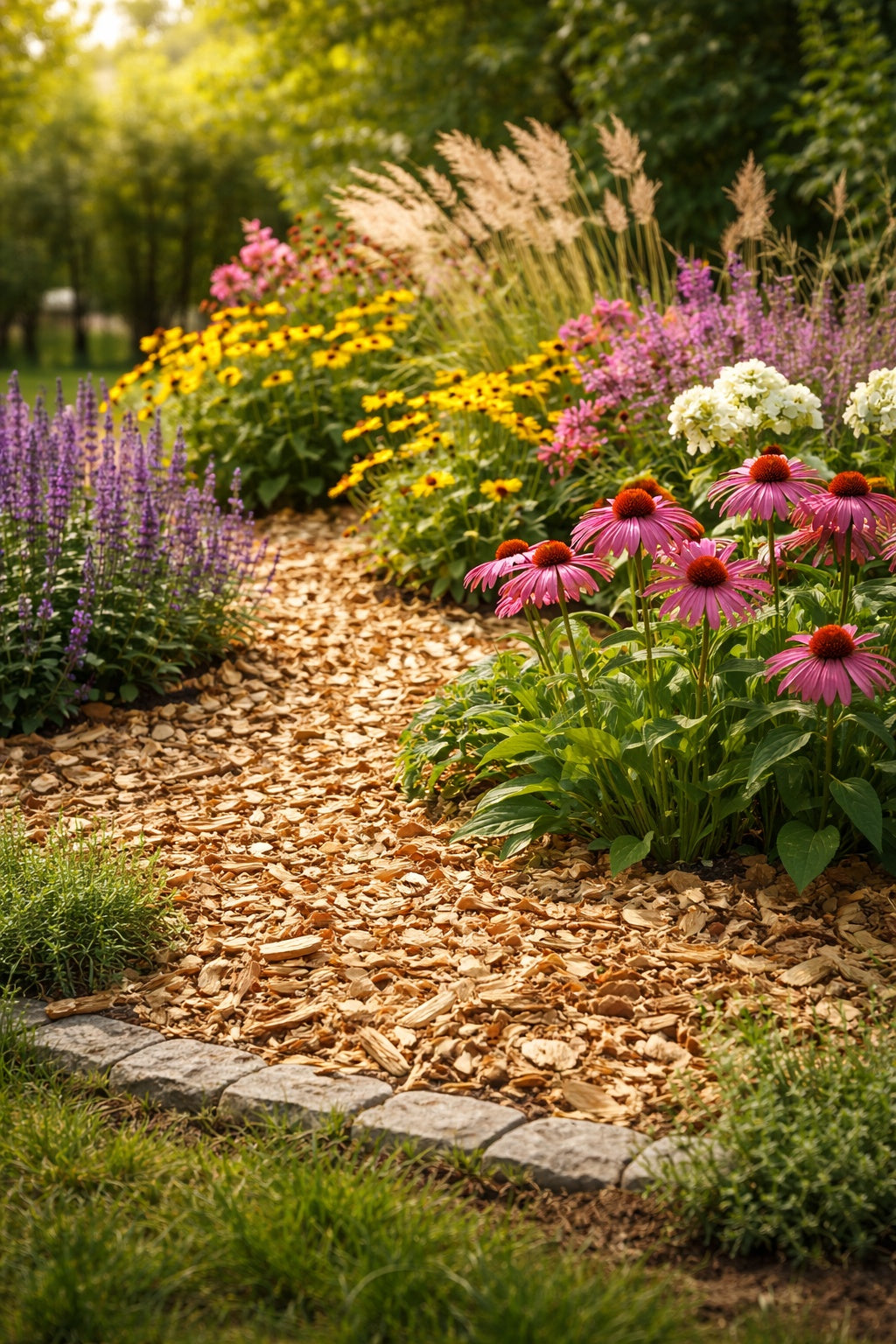 R’Garden Plaquettes de Bois 🌿 | Paillage Naturel 🌱 | Copeaux 100% Naturels 🍃 | Réduit les Mauvaises Herbes 🚫🌾 | Conserve l’Humidité 💧 | Protège les Racines 🌳 | Idéal Jardin 🏡, Potager 🥕, Massifs 🌸 et Arbustes 🌲