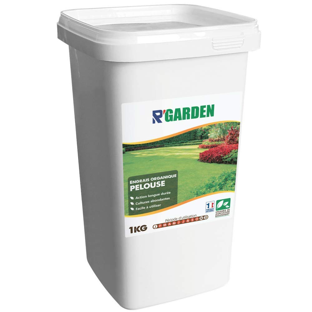 🌱 R’Garden – Engrais Organique Mixte Pelouse 🌿 | Engrais Écologique ♻️ | Fertilisant Naturel 🌾 | Nourrit en Profondeur 💧 | Facile d’Utilisation 🛠️