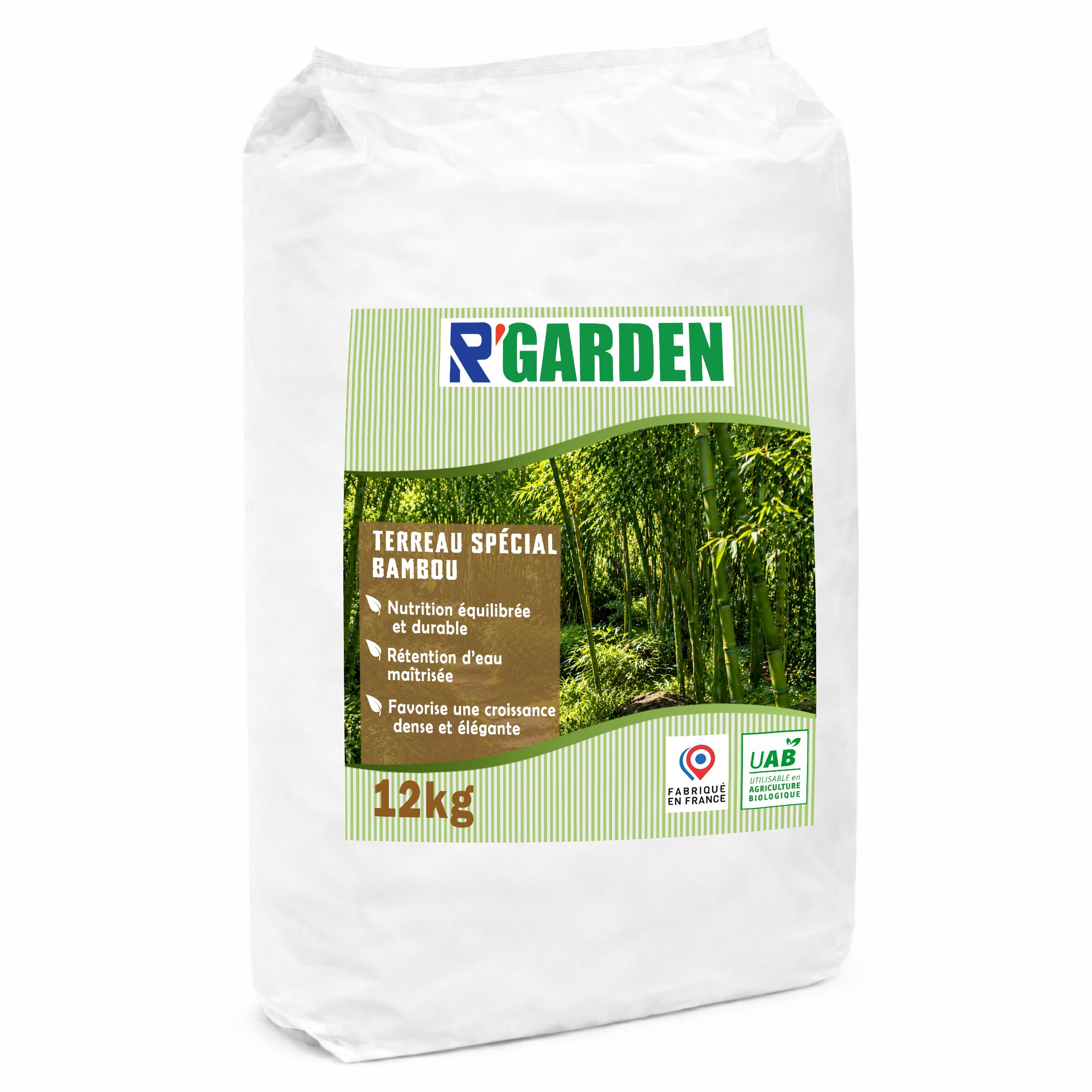 💚 Terreau Spécial Bambou et Graminées – Terreau Prêt à l'Emploi – Nutrition Équilibrée – Utilisable en Agriculture Biologique – Fabriqué en France