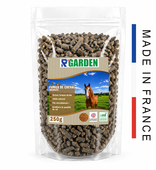 Fumier de Cheval Granulé 🐴🌱 – Engrais Naturel Riche pour Jardin, Potager & Plantes – Fabriqué en France 🇫🇷