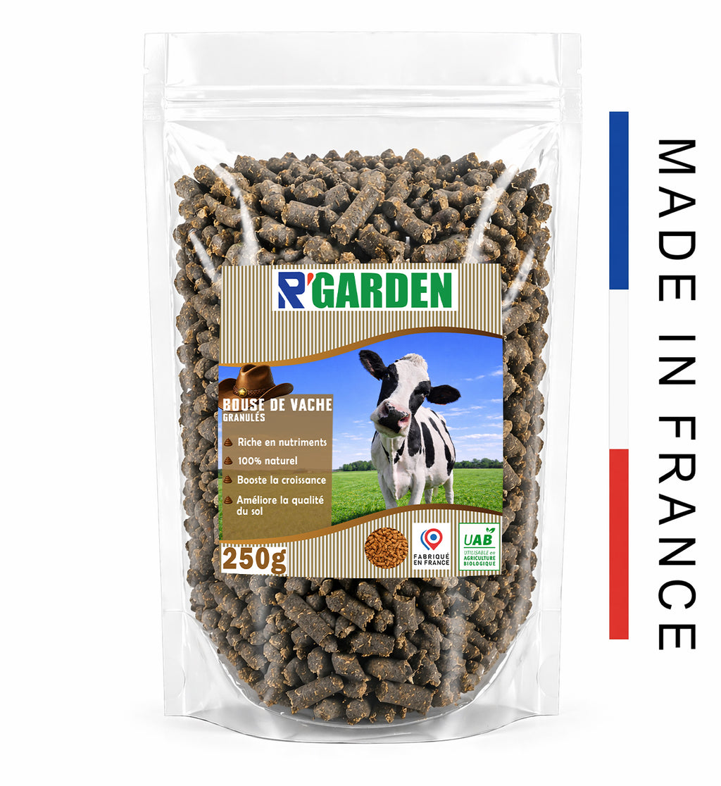 🐄✨ Granulés de Bouse de Vache – Fertilisant Écologique Made in France 🇫🇷