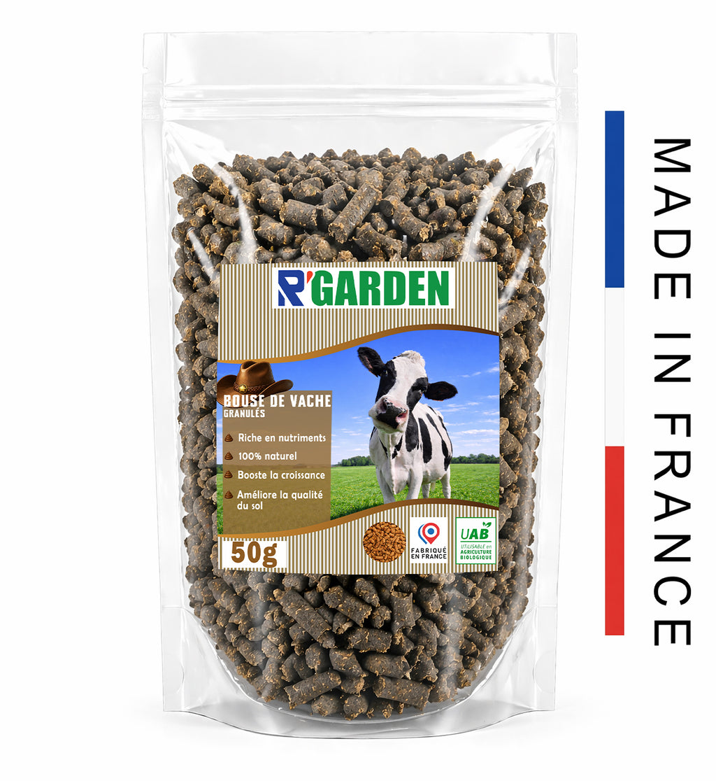 🐄✨ Granulés de Bouse de Vache – Fertilisant Écologique Made in France 🇫🇷