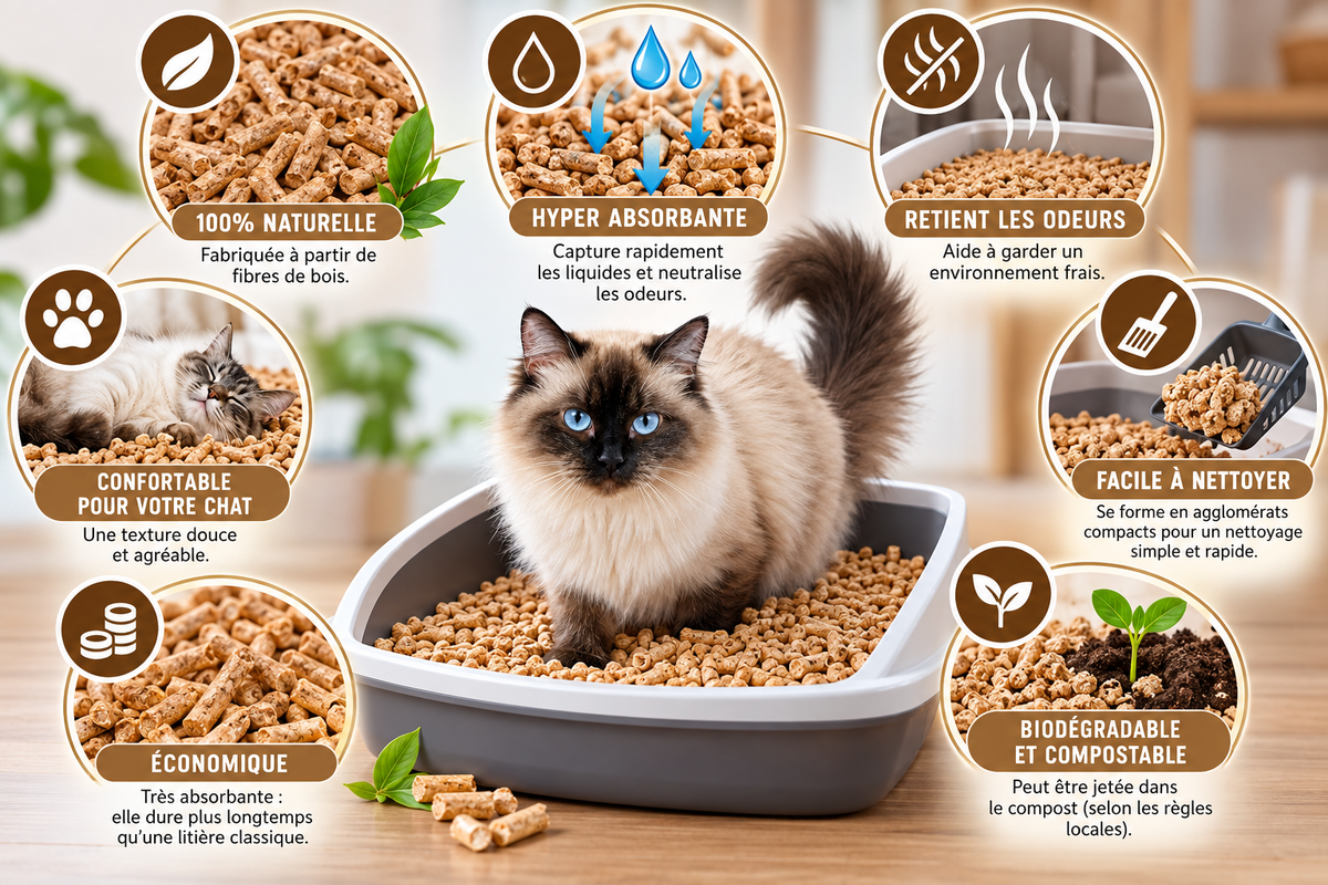 🐱🌿 SIA Litière chat